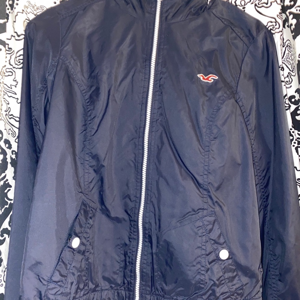 Women’s Hollister Blue Hooded Windbreaker